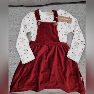 Girls size 4 burgundy/ red dress